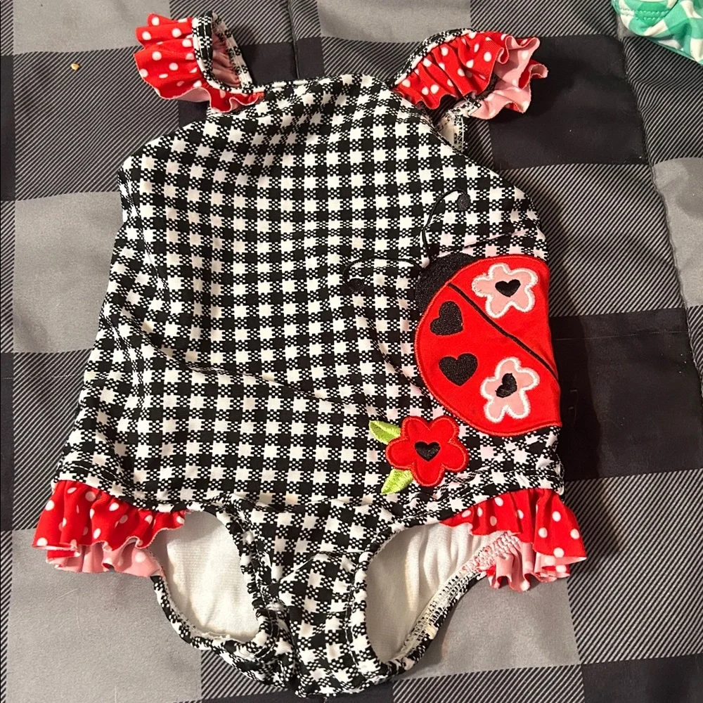 Matilda Jane 2 piece suit, Circo pink & green suit, Baby Buns lady bug suit